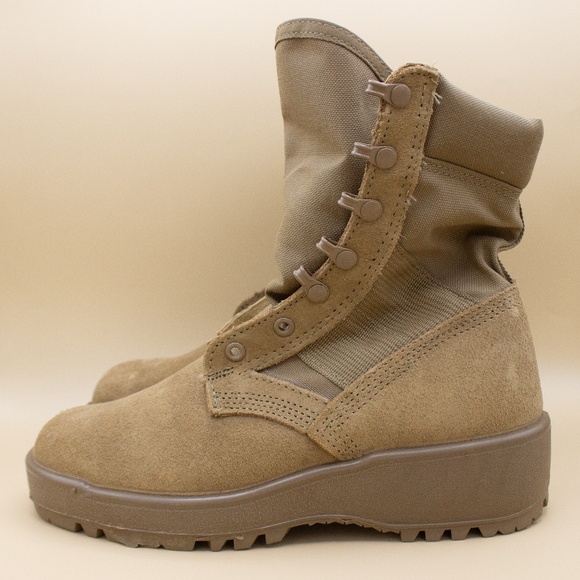 Rocky 798 Army Vibram Tan Hot Weather Combat Boots Coyote Men's Size 6R EU 38 - Picture 1 of 9